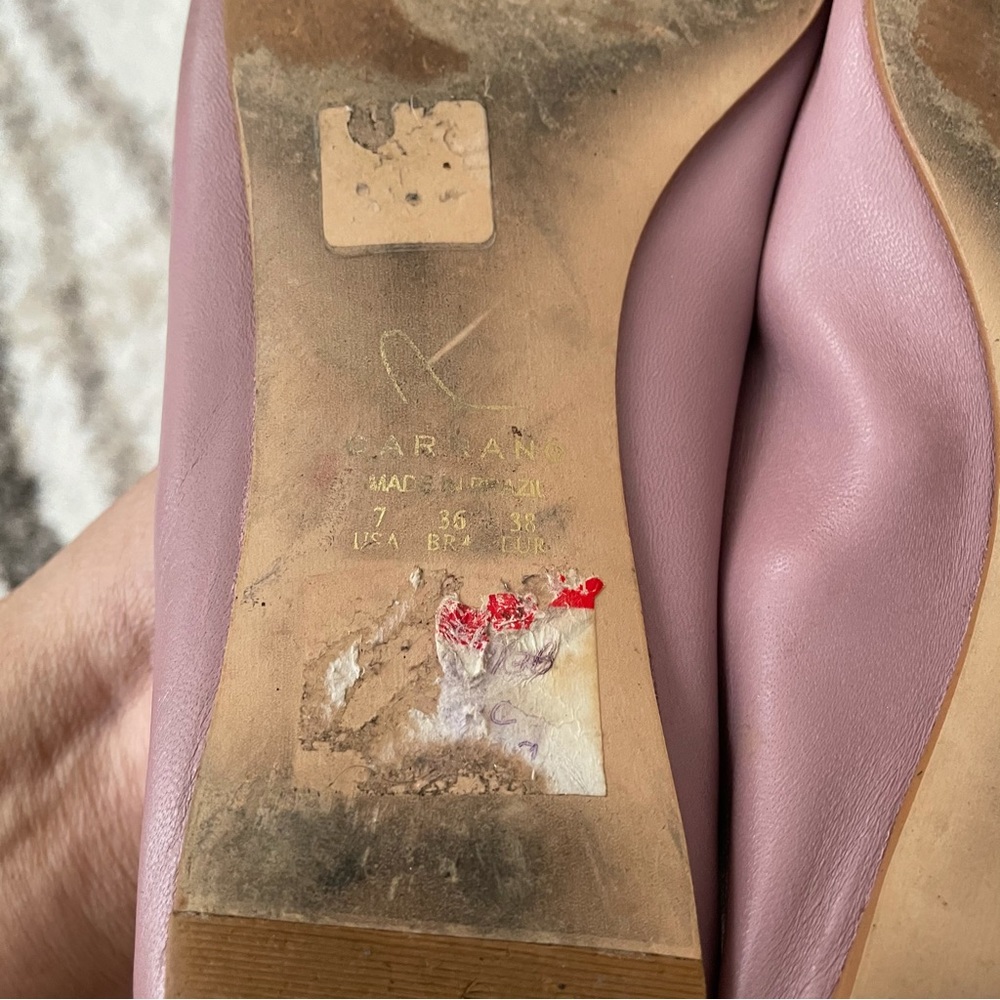 Carrano Lilac Pointed Toe Flats - image 5